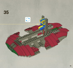 LEGO 8097 instructions page 43 – build guide