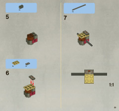 LEGO 8097 instructions page 61 – build guide
