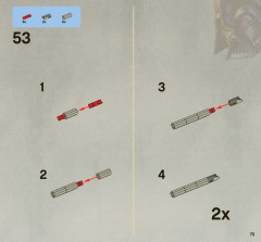LEGO 8097 instructions page 75 – build guide