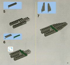 LEGO 8097 instructions page 21 – build guide