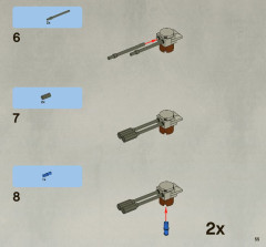 LEGO 8097 instructions page 55 – build guide