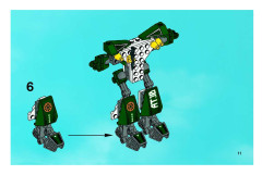 LEGO 8100 instructions page 11 – build guide