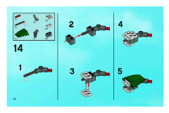 LEGO 8100 instructions page 14 – build guide