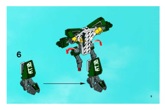 LEGO 8100 instructions page 9 – build guide