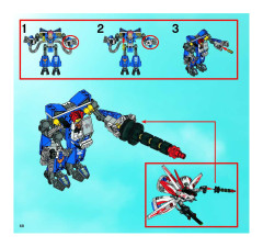 LEGO 8106 instructions page 68 – build guide