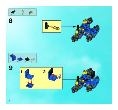 LEGO 8106 instructions page 8 – build guide