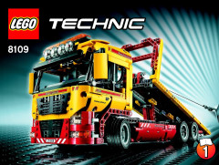 LEGO 8109 instructions page 1 – build guide