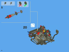LEGO 8110 instructions page 28 – build guide