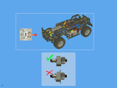 LEGO 8110 instructions page 6 – build guide