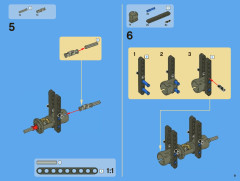 LEGO 8110 instructions page 9 – build guide