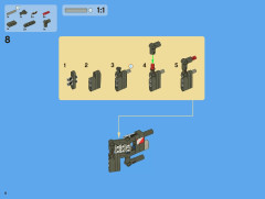 LEGO 8110 instructions page 6 – build guide