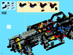 LEGO 8110 instructions page 76 – build guide