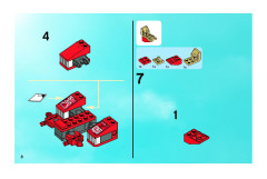 LEGO 8111 instructions page 8 – build guide