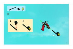 LEGO 8111 instructions page 9 – build guide