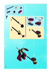 LEGO 8113 instructions page 8 – build guide