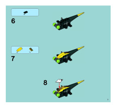LEGO 8117 instructions page 7 – build guide