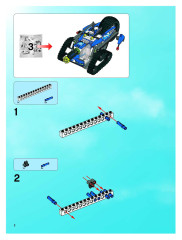 LEGO 8118 instructions page 2 – build guide