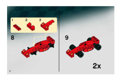 LEGO 8123 instructions page 6 – build guide