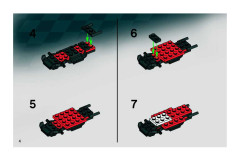 LEGO 8124 instructions page 4 – build guide