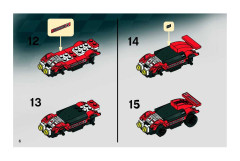 LEGO 8124 instructions page 6 – build guide