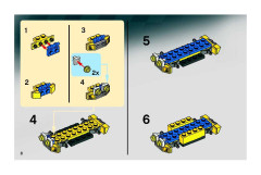 LEGO 8124 instructions page 8 – build guide
