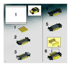 LEGO 8134 instructions page 2 – build guide