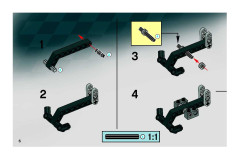 LEGO 8137 instructions page 6 – build guide