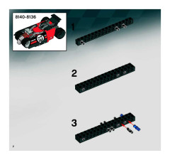 LEGO 8140 instructions page 2 – build guide