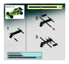 LEGO 8141 instructions page 2 – build guide