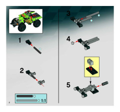 LEGO 8141 instructions page 2 – build guide