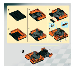 LEGO 8158 instructions page 17 – build guide
