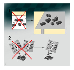 LEGO 8158 instructions page 2 – build guide
