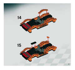 LEGO 8158 instructions page 21 – build guide