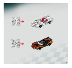 LEGO 8158 instructions page 3 – build guide