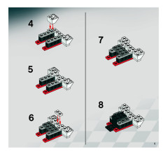 LEGO 8158 instructions page 5 – build guide