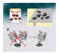 LEGO 8159 instructions page 2 – build guide