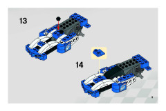 LEGO 8163 instructions page 9 – build guide