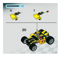 LEGO 8166 instructions page 17 – build guide