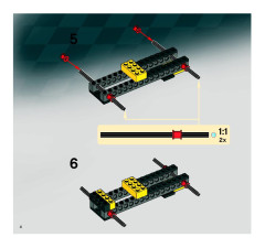 LEGO 8166 instructions page 4 – build guide