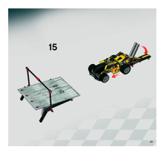 LEGO 8166 instructions page 43 – build guide