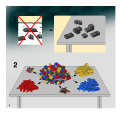 LEGO 8167 instructions page 2 – build guide