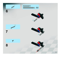 LEGO 8167 instructions page 21 – build guide