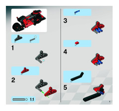 LEGO 8167 instructions page 3 – build guide