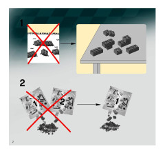LEGO 8182 instructions page 2 – build guide
