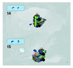 LEGO 8189 instructions page 9 – build guide