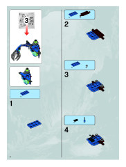 LEGO 8191 instructions page 2 – build guide