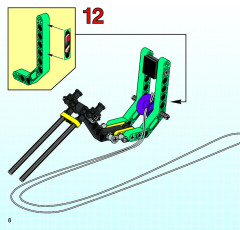 LEGO 8202 instructions page 8 – build guide