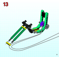 LEGO 8202 instructions page 9 – build guide