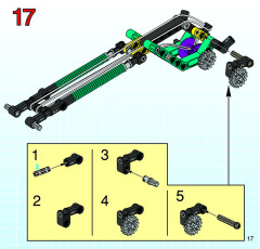LEGO 8202 instructions page 17 – build guide