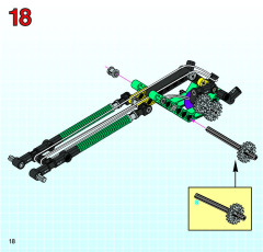 LEGO 8202 instructions page 18 – build guide